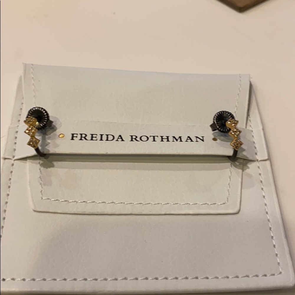Freida Rothman small hoop earrings